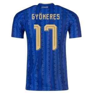 Futbalový dresy Švédsko MS 2026 Vonkajší Viktor Gyökeres 17 – Pánsky
