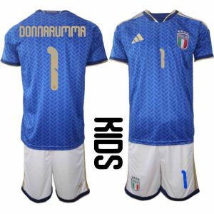 Fußballtrikots Italien WM 2026 kind Gianluigi Donnarumma #1 Heim-Set
