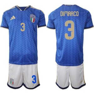 Futballtrikots Taliansko MS 2026 Federico Dimarco #3 Heim Herren Set