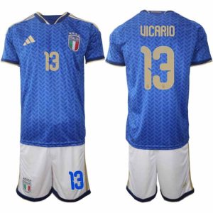 Futballtrikots Taliansko MS 2026 Guglielmo Vicario #13 Heim Herren Set