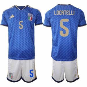 Futballtrikots Taliansko MS 2026 Manuel Locatelli #5 Heim Herren Set