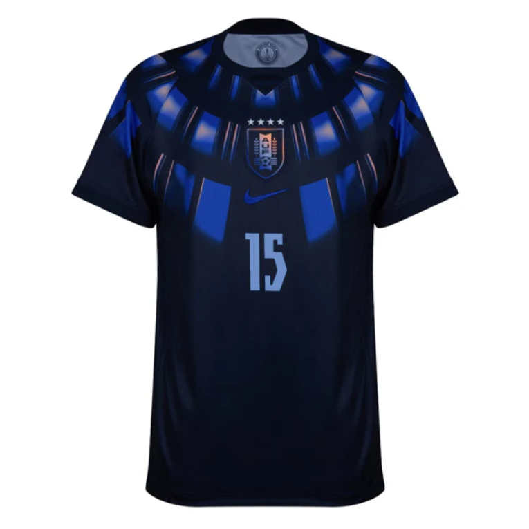 Futbalový dresy Uruguaj Vonkajší MS 2026 Federico Valverde 15 – Pánsky 2 Futbalový dresy Uruguaj Vonkajší MS 2026 Federico Valverde 15 – Pánsky