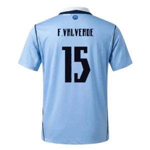 Home 7 Futbalový dresy Uruguaj domáci MS 2026 Federico Valverde 15 – Pánsky