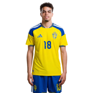 Pánsky Futbalový Dres Komplet Švédsko MS 2026 Domáci Yasin Ayari 18